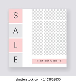 Unique Editable modern Social Media banner Template. Anyone can use This Design Easily. Promotion web banner for social media. Elegant sale and discount promo - Vector.
