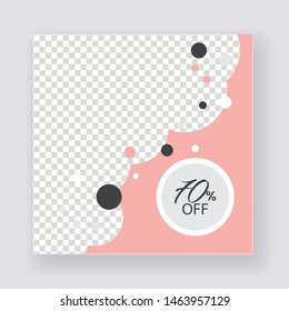 Unique Editable modern Social Media banner Template. Anyone can use This Design Easily. Promotion web banner for social media. Elegant sale and discount promo - Vector.