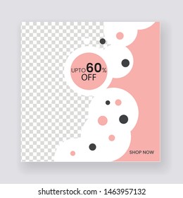 Unique Editable modern Social Media banner Template. Anyone can use This Design Easily. Promotion web banner for social media. Elegant sale and discount promo - Vector.