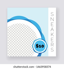 Unique Editable modern Social Media banner Template. Anyone can use This Design Easily. Promotion web banner for social media. Elegant sale and discount promo - Vector.