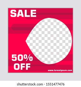 Unique Editable modern Social Media banner Template. Anyone can use This Design Easily. Promotion web banner for social media. Elegant sale and discount promo