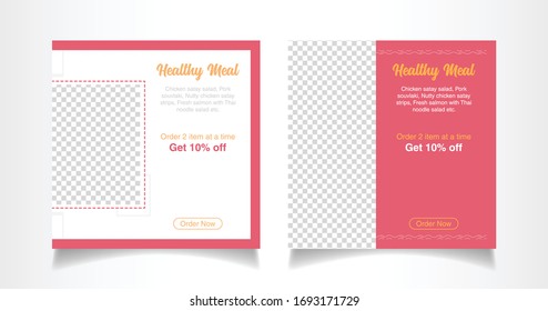Unique Editable modern Social Media banner template. Elegant sale and discount promo - Vector.