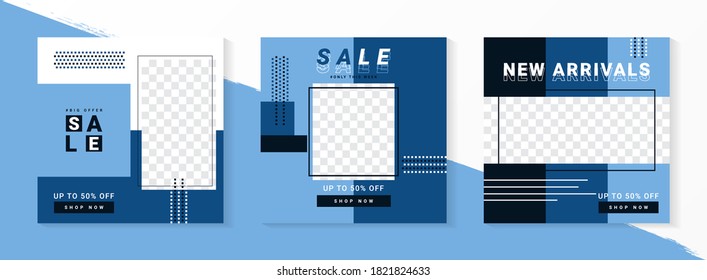 Unique editable modern social media banner template. Promotion web banner for social media. Elegant sale and discount promo.