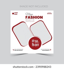 Unique Editable modern Social Media banner Template.Anyone can use This Design Easily.Promotional web banner for social media. Elegant sale and discount promo - Vector.
