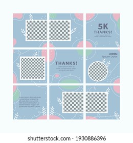 Unique Editable Social Media Template abstract slides Anyone can use This Design Easily.