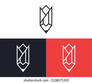 Unique education logo design eps