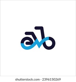 Logo único de la bicicleta eléctrica. perfecto para su negocio de bicicletas eléctricas