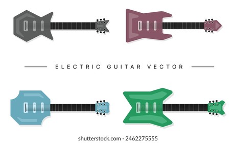 A Unique Electric Guitar Vector