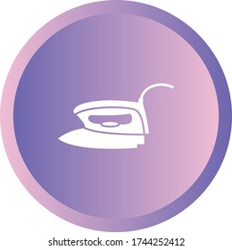 Unique Electric Iron Glyph Vector Icon