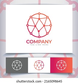 Unique Electronics Logo Template, And Creative Concept With Premium Vector. Best Simple Design And Gradient Colour. 