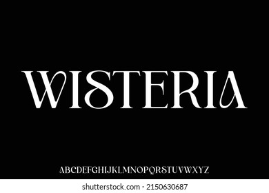 Unique and elegant alphabets display font vector - Shutterstock ID 2150630687