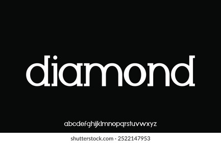 Unique and elegant alphabets display font vector
