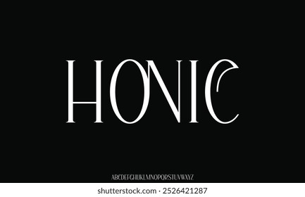 Unique and elegant alphabets display font vector