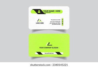 Unique elegant corporate business card template
