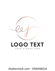 Eine einzigartige und elegante, handgeschriebene Briefvorlage vom Typ J Logo, Vektorlogo für Unternehmens- und Firmenidentität