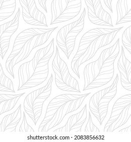 Unique elegant leaves vector seamless pattern design. Awesome for fabric, textile, background, wallpaper, scrap booking, gift wrap, accessories, and clothing. Surface pattern design.