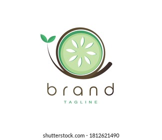 Unique, elegant logo of a cucumber with branch.
This logo is suitable for company in health, vegetables, nature, vegetarian businesses.. etc.