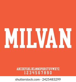 unique and elegant modern alphabet font vector