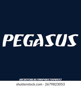 Unique elegant modern alphabets display font vector