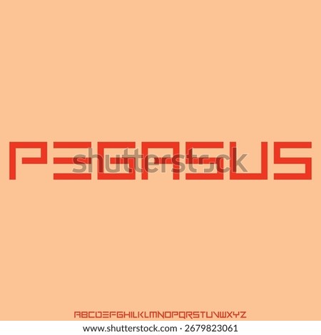 Unique elegant modern alphabets display font vector