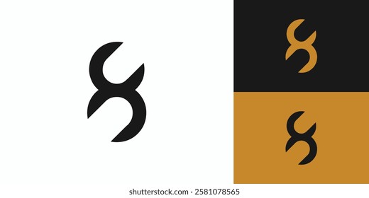 unique and elegant number 8 logo design	