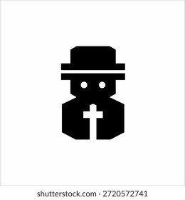 Einzigartiges und elegantes Pastor Logo Design.