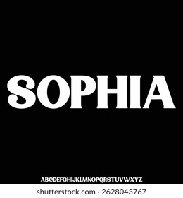 Unique and elegant serif display font vector