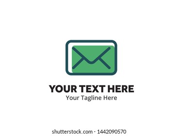 unique email message simple logo creative design in flat style with color . email message logo creative design for apps and identity business