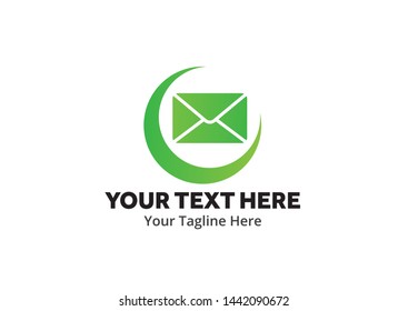 unique email message simple logo creative design in flat style with color . email message logo creative design for apps and identity business