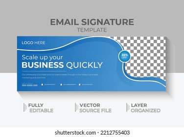 Unique email signature design,business signature template,clean and simple design