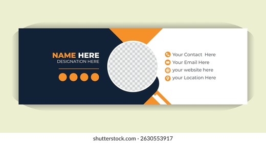 Unique Email Signature Templates Fully Editable Email Signature Vector Modern and Colorful Design
