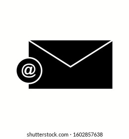 Unique Email Vector Glyph Icon