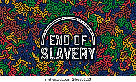 Fondo Abstractas único del fin de la esclavitud Juneteenth para el cartel del Fondo de pantalla
