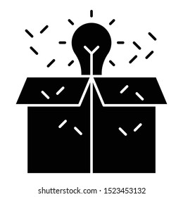 Unique enterprise business creative  idea concept vector icon