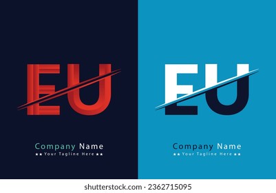 Logo único de la UE Plantilla vectorial de iconos.