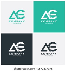 A unique, exclusive, elegant, professional, clean, simple, modren latter AE logo. It would be perfect for your company