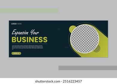 Unique expansion your business Facebook cover design