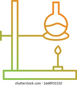 Unique Experiment Vector Line Icon