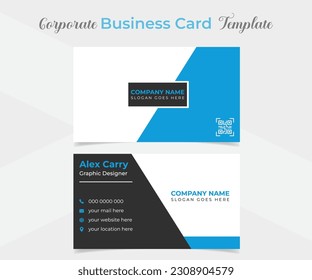unique and eye catching professional company business card template design