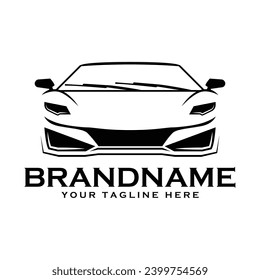 unique and eye catching sports car silhouette. cool designs suitable for all automotive industry.