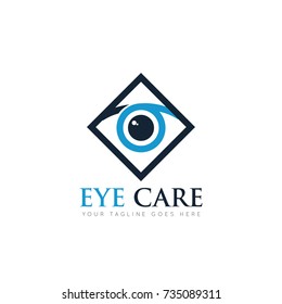 Unique Eye Logo Design Template