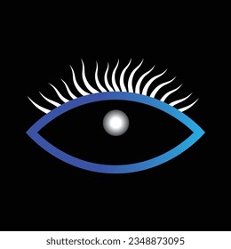 Logo de Ojo único, icono, signo, símbolo.