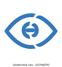 Icono de vista Ojo sin vista