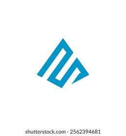 unique f logo with triangle theme