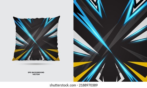 Unique Fabric textile pattern design template vector. Simple Fabric Painting Designs For Pillow Covers vector