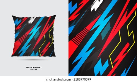 Unique Fabric textile pattern design template vector. Simple Fabric Painting Designs For Pillow Covers vector