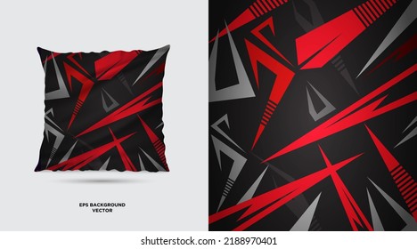 Unique Fabric textile pattern design template vector. Simple Fabric Painting Designs For Pillow Covers vector