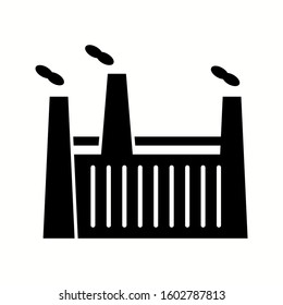 Unique Factory Vector Glyph Icon