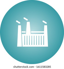 Unique Factory Vector Glyph Icon