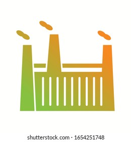 Unique Factory Vector Glyph Icon